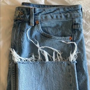 Topshop straight leg mom jeans